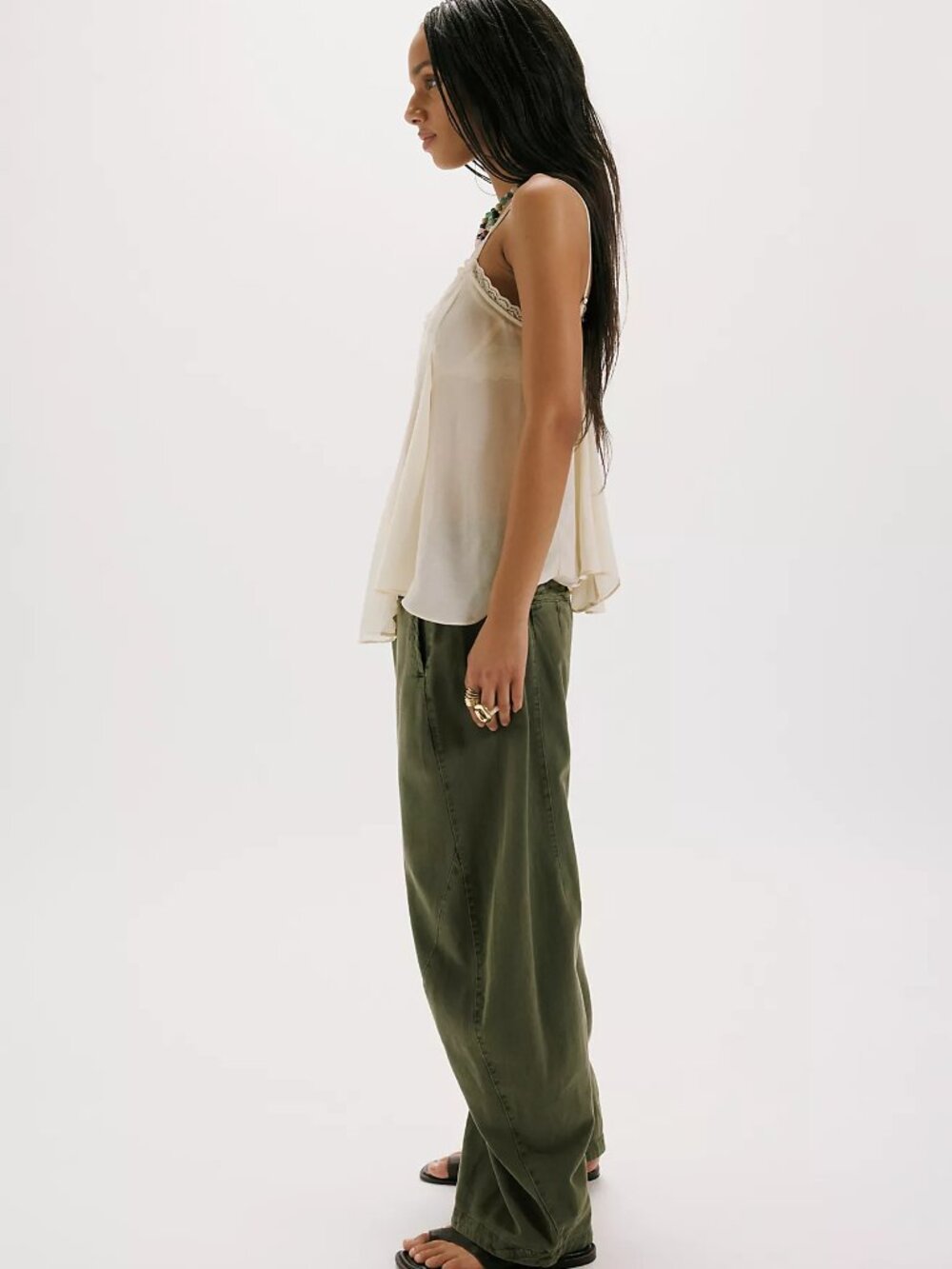Spotlight Washed Barrel Chino Trousers - Picture 2 of 4
